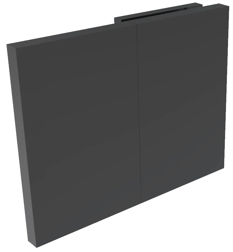 COMO Verbinder 180° Glas-Wand – Festteil-Verbinder, Messing massiv, 8/10 mm ESG, Art.Nr. COM180S
