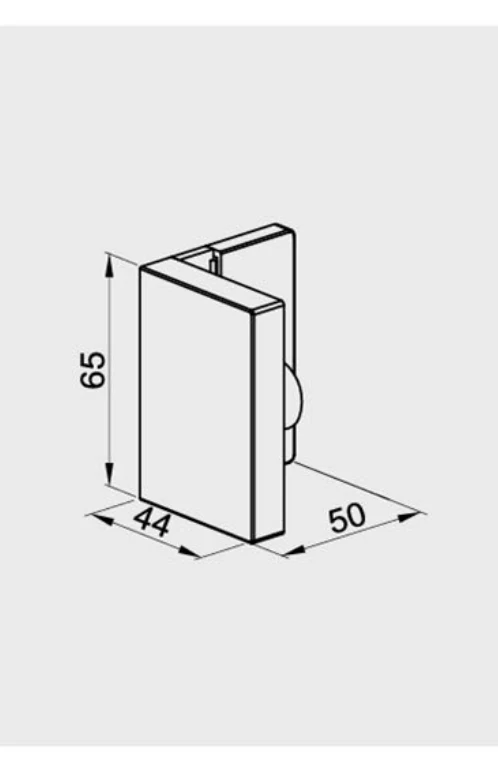 MURELLO Wandverbinder 90° Glas-Wand, flächenbündig, in 3 Oberflächen, Art.Nr. MUR90S