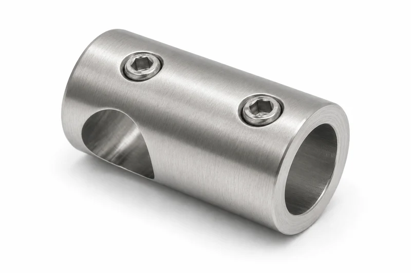 T-Verbinder kurz für Stabistange Ø 12 mm aus Messing, 11 Oberflächen, Art.Nr. S1250