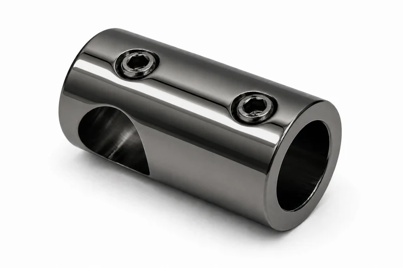 T-Verbinder kurz für Stabistange Ø 12 mm aus Messing, 11 Oberflächen, Art.Nr. S1250