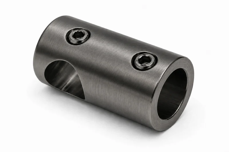 T-Verbinder kurz für Stabistange Ø 12 mm aus Messing, 11 Oberflächen, Art.Nr. S1250