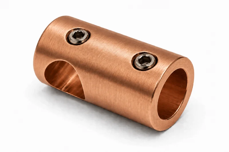 T-Verbinder kurz für Stabistange Ø 12 mm aus Messing, 11 Oberflächen, Art.Nr. S1250