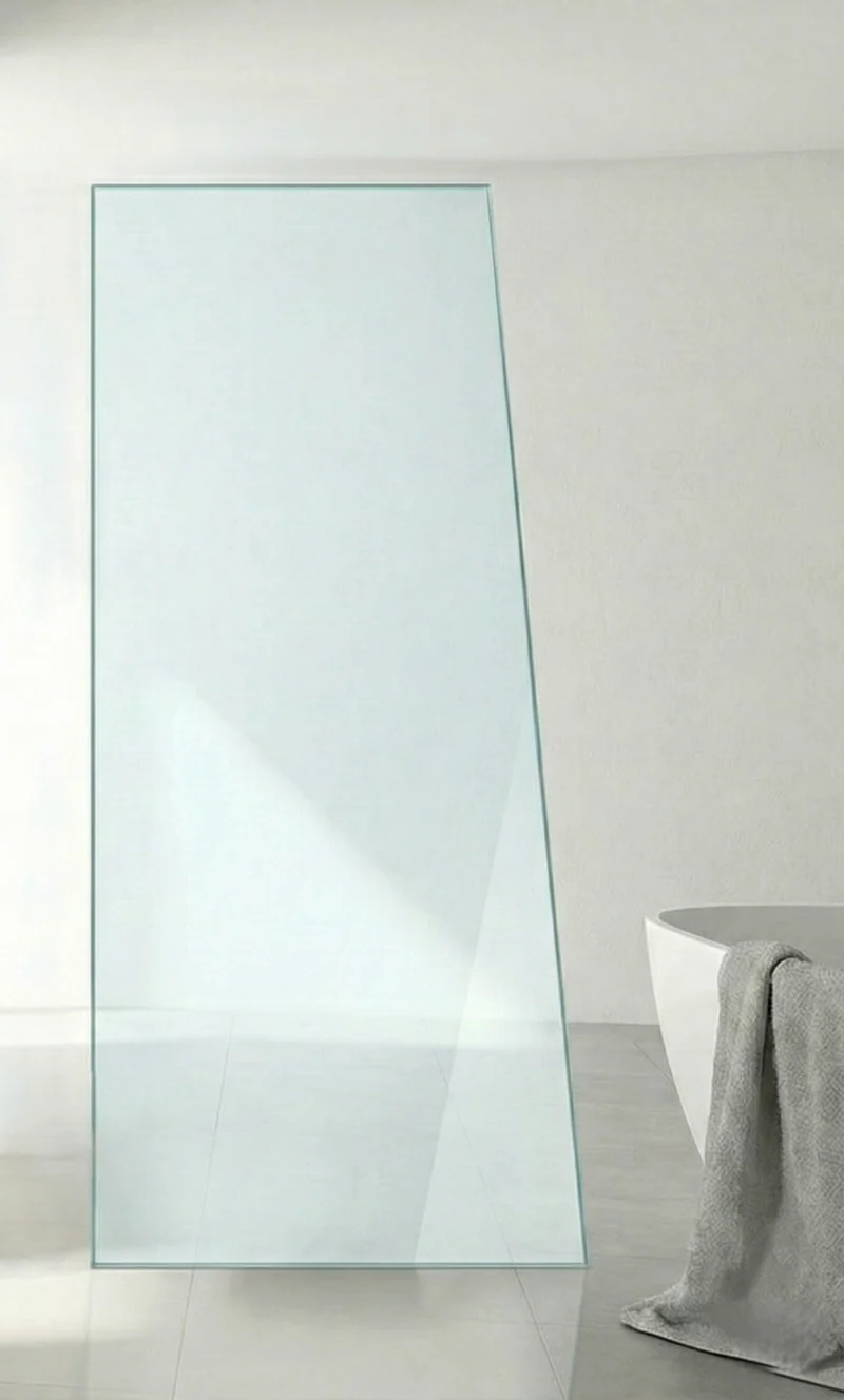 Mehrpreis: Schrägschnitt für ESG-Duschglas (pro Schnitt)