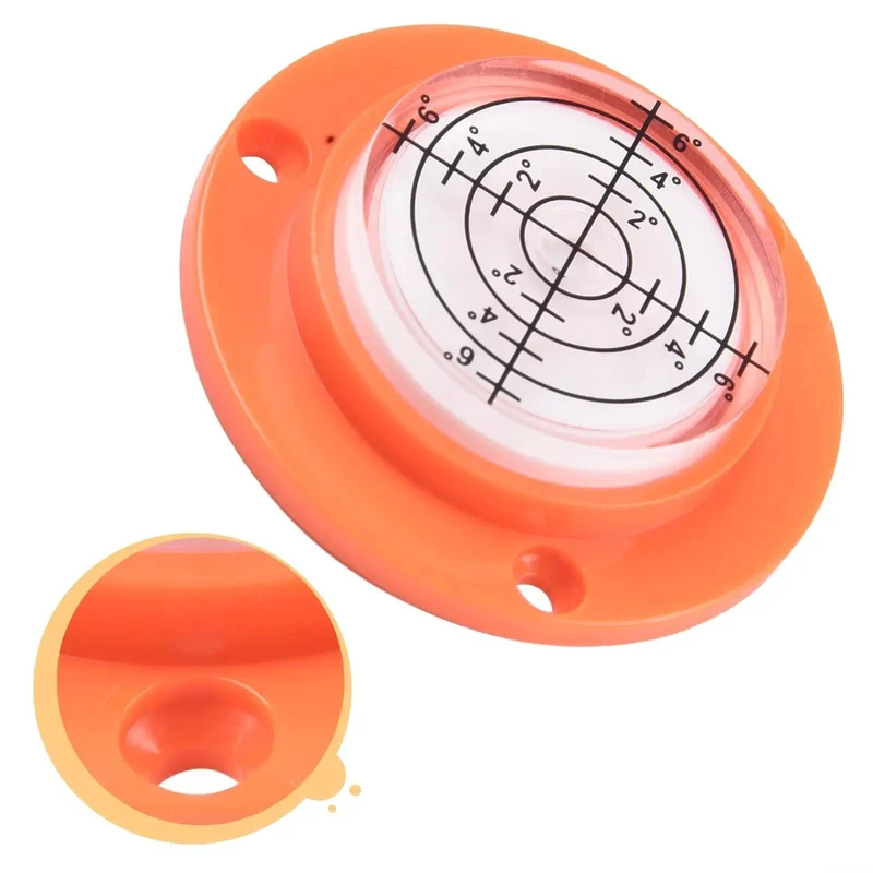 Mini Circular Bubble Level 50X12Mm Precision Alignment Bad Boy With Clear Contrast Fluid Vial Fits Tight Spaces On Small Machinery Scaffolding Sweet Sightlines Quick Horizontal Acrylic Shell Tool
