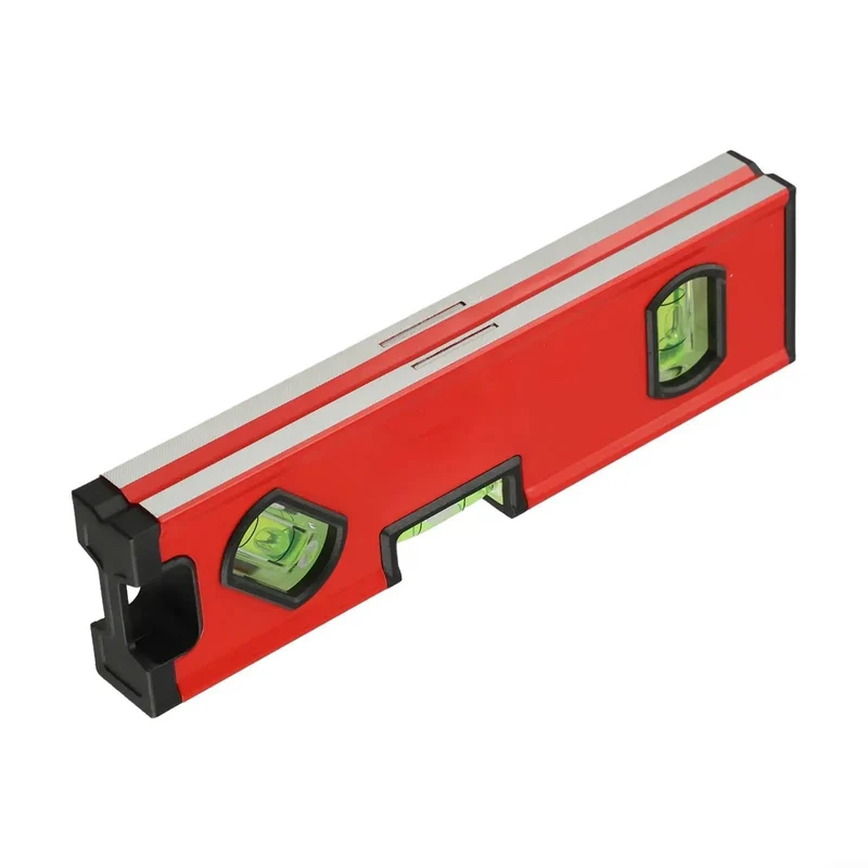 Rock Solid Aluminum Spirit Level With Dead On Precision Cylindrical Vials And A Sweet V Groove Pipe Design Super Portable Bubble Gauge Built Tough For Tight Spots And Pro Job Sites