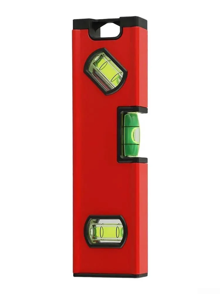 Rock Solid Aluminum Spirit Level With Dead On Precision Cylindrical Vials And A Sweet V Groove Pipe Design Super Portable Bubble Gauge Built Tough For Tight Spots And Pro Job Sites