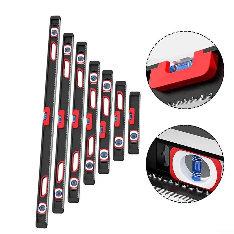 Heavy Duty Aluminum Alloy Level With Exposed Beefy Magnets For Dead Solid Grip On Any Iron Surface Sharp Precision Markings And Slim Portable Profile Engineered To Crush Every Tradesman Or Weekend Hack