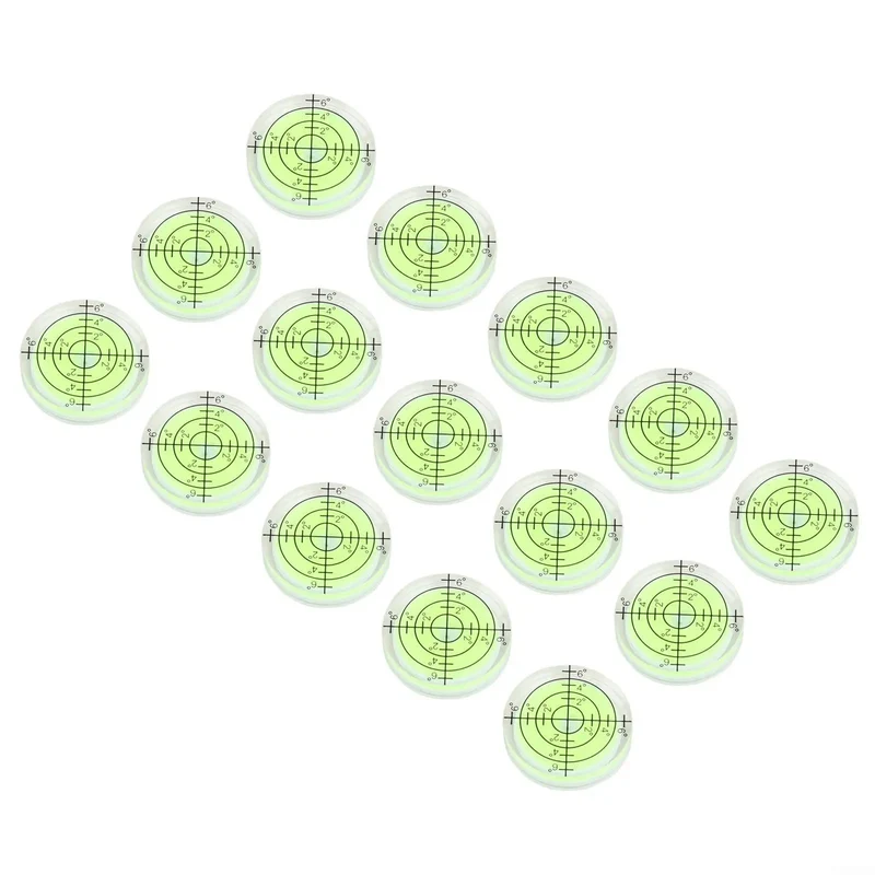 15 Pack 32Mm Round Acrylic Bubble Levels Delivering Straight Up Precision With Smooth Spirit Gauge Inserts Built Tough For Day To Day Measurements And Quick Job Site Fixes