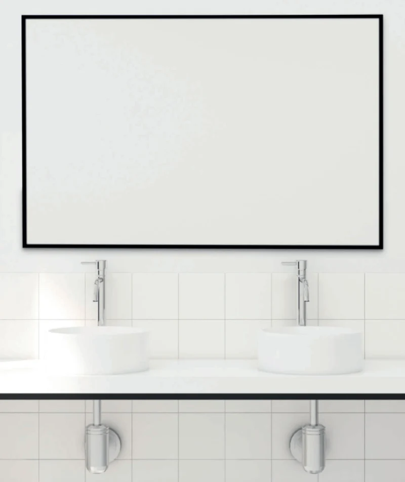 BATHSTAGE gerahmter Badspiegel Model B-942/43