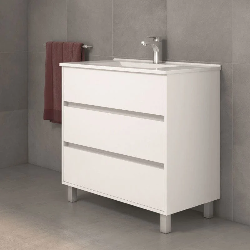 Standwaschtisch mit Unterschrank ALCOA - 100 cm