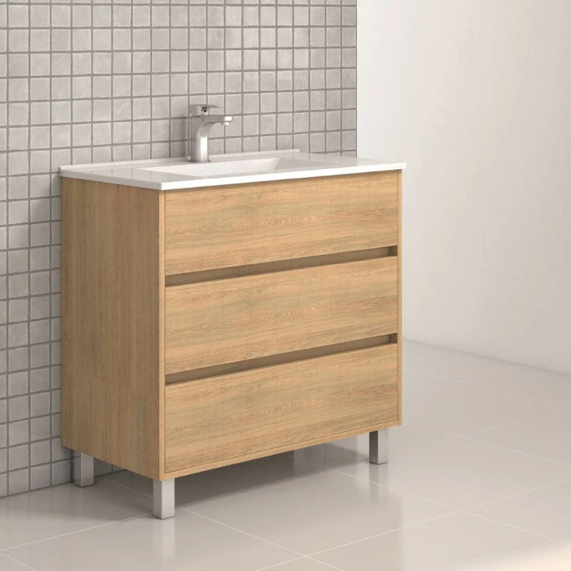 Standwaschtisch mit Unterschrank ALCOA - 100 cm