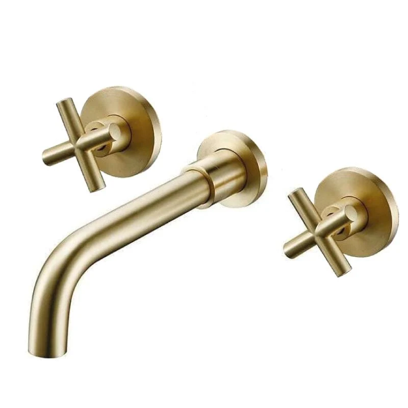 Unterputz-Zweigriff-Waschtischarmatur, CARBINI gold