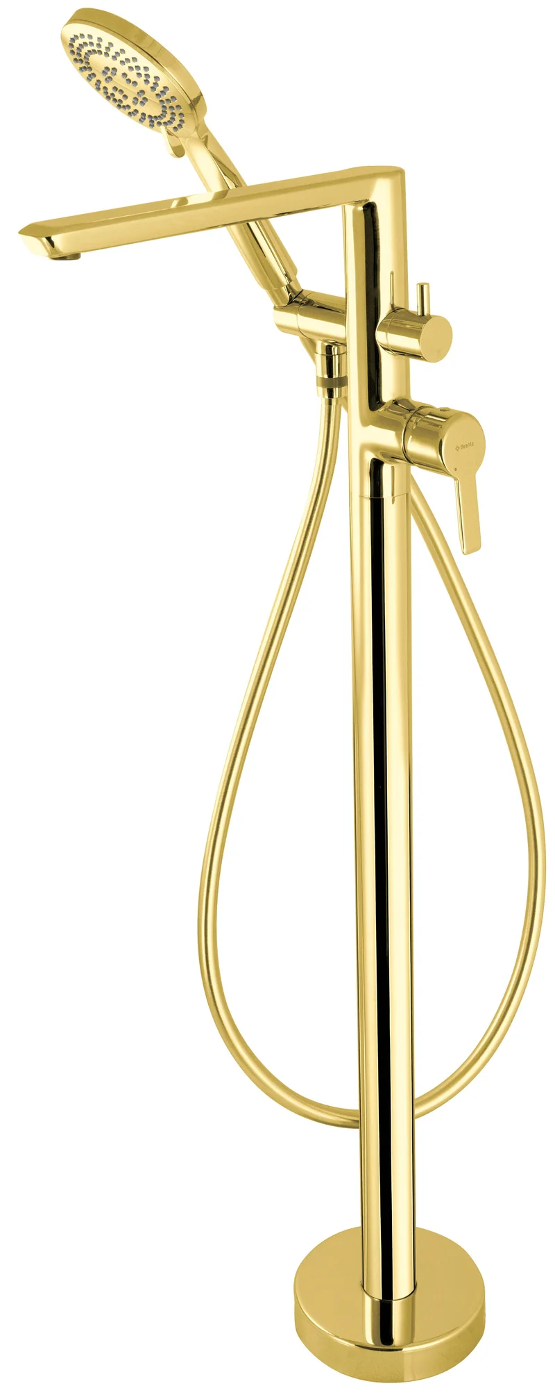DEANTE Arnika Wannenarmatur Freistehend mit Brausegarnitur // Gold // BQA-Z17M