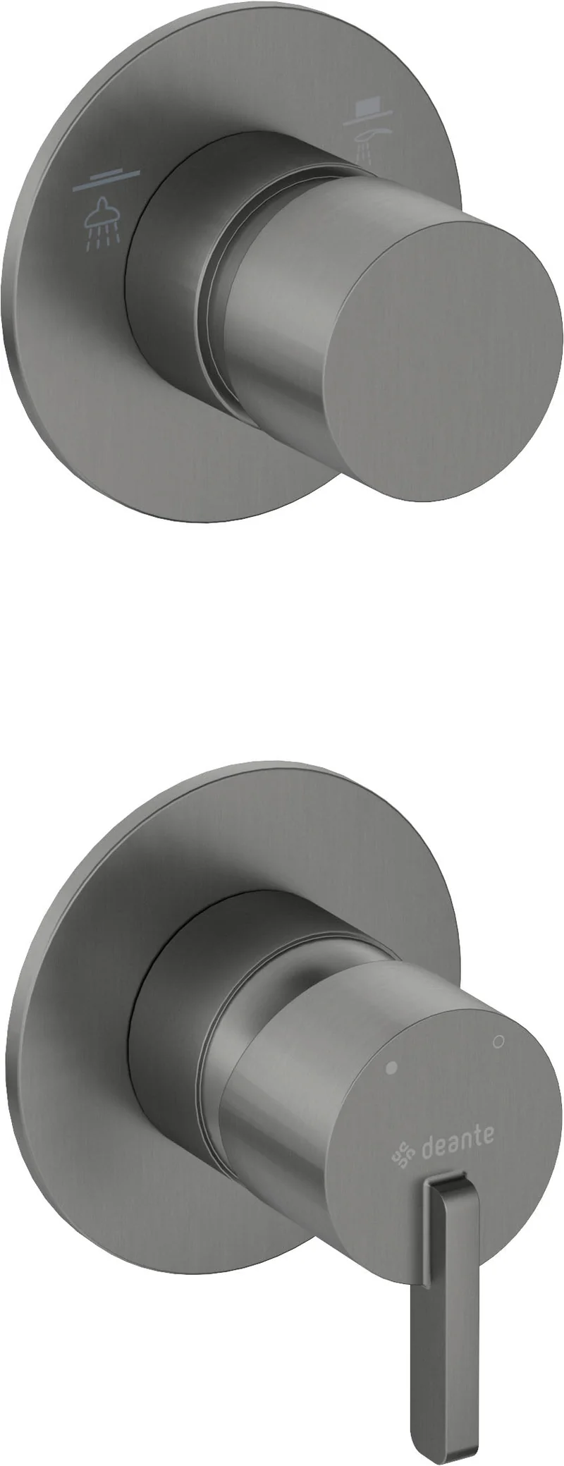 DEANTE Silia Duscharmatur mit Strahlschalter // Titanium // BQS-D44P