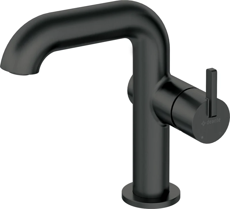 DEANTE Silia Waschtischarmatur mit seitlichem Hebel // Nero // BQS-N24M