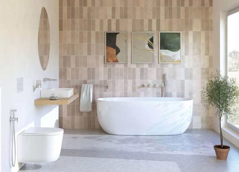 DEANTE Silia Waschtischarmatur für Unterputzmontage // gebürsteter Stahl // BQS-F54L