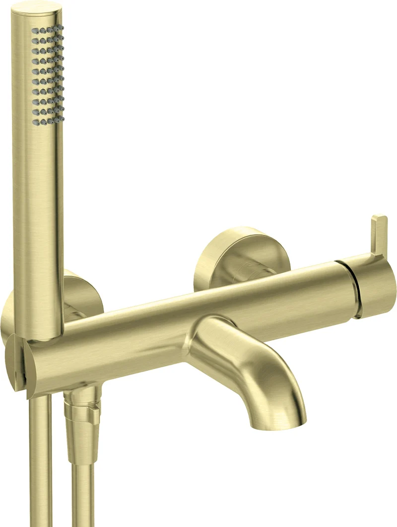 DEANTE Silia Wannenarmatur mit Brausegarnitur // gebürstetes Gold // BQS-R11M