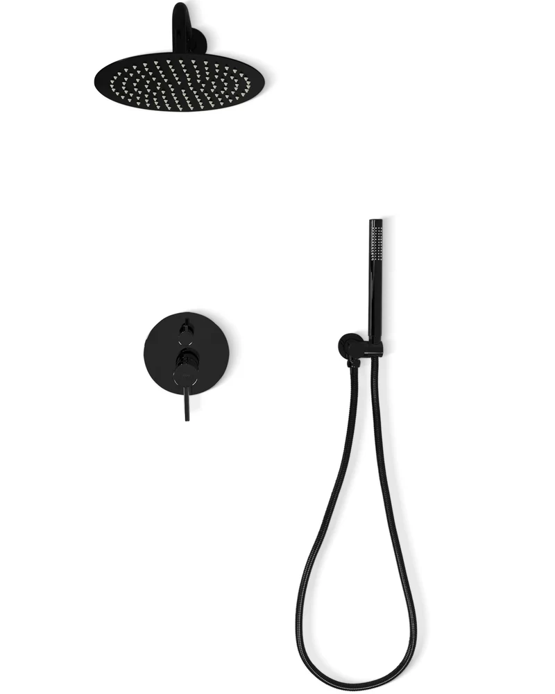 Dusche Unterputz Lungo Black Metallic