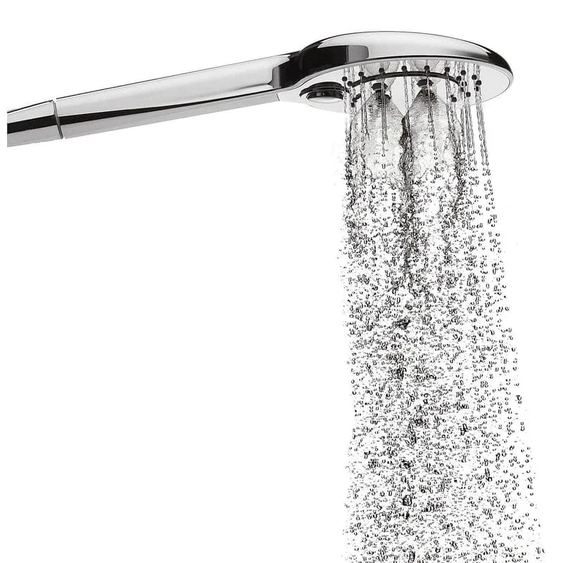 STUROTEC Eco-Line 6 l/min Duschsystem rund mit Thermostatarmatur und Kopfbrause 25 cm