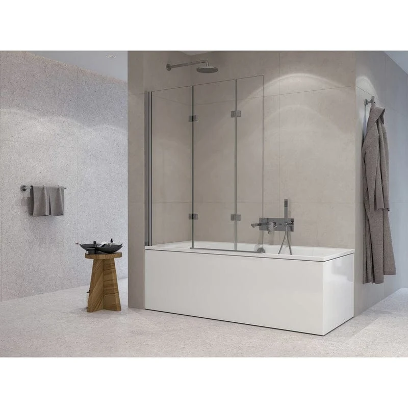 STUROTEC 3030 Badewannenaufsatz mit 2 Faltelemente 120 x 140 cm mit Nano-Beschichtung