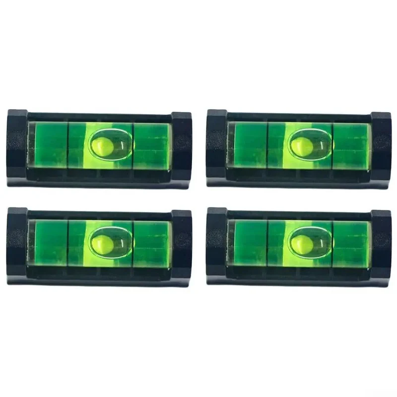 4 Pack Mini Magnetic Pocket Spirit Level With Rock Solid Magnet Base Compact Bubble Vial Gauge Straight Up True Alignment For Builders Tight Tool Belt Ready Gear