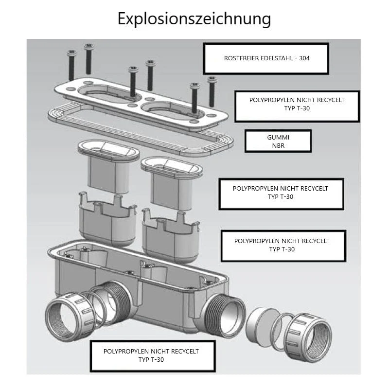 Sonderangebot Extra flache Duschwanne LYRA SCHWARZ 70x100cm