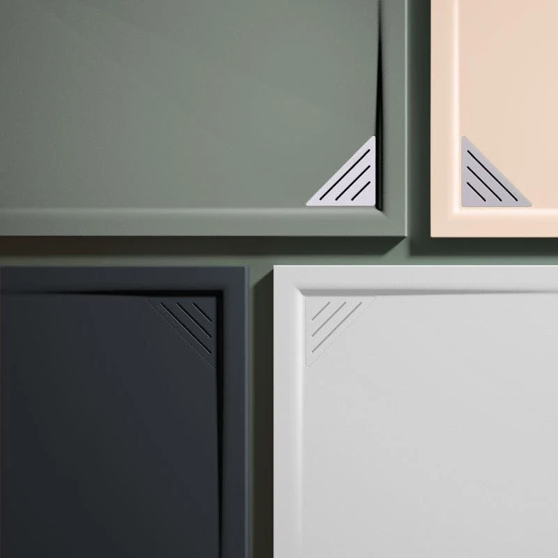 Mineralguss-Duschwanne extra flach TRINITY in SCHWARZ
