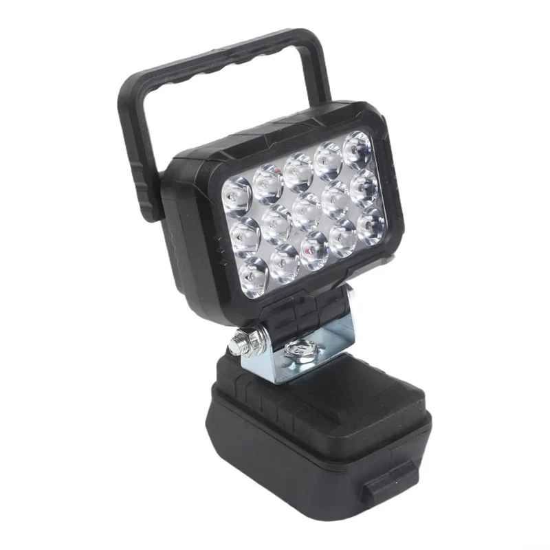 Heavy Duty Cordless Work Light With 18V Battery Powered High Brightness LED Floodlight IP67 Rugged Waterproof Construction Lighting Kickass Beam For Pros And Diyers All Day Grind