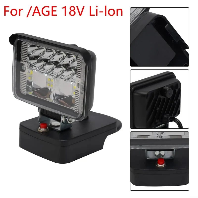 Heavy Duty Cordless LED Work Light Goes Hard With Superbright Portable Floodlamp Design Featuring Reinforced Zinc Alloy Head Delivering 280 Lumens Of Extended Range Illumination For Tough Job Sites