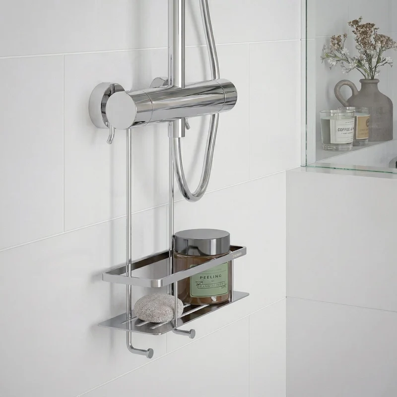 Smedbo Sideline Design Duschkorb für Duscharmaturen – 2 Oberflächen, Art.Nr. DK3048