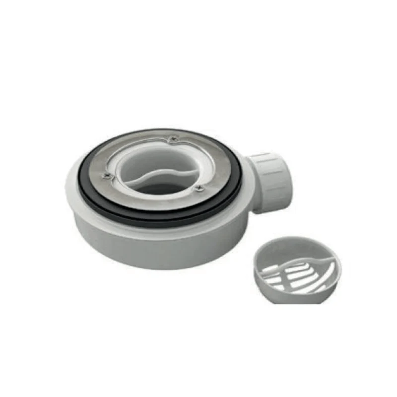 Ablaufventil, extra flach, horizontal, Sanycces Ø90 mm, Höhe 53 mm für Duschwannen