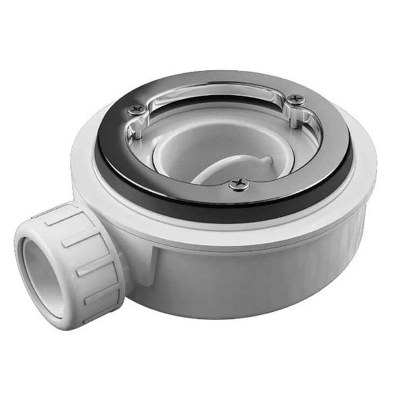 Ablaufventil, extra flach, horizontal, Sanycces Ø90 mm, Höhe 53 mm für Duschwannen