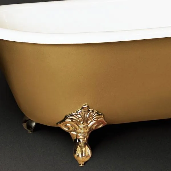Freistehende Gusseisen Badewanne ASHFORD gold