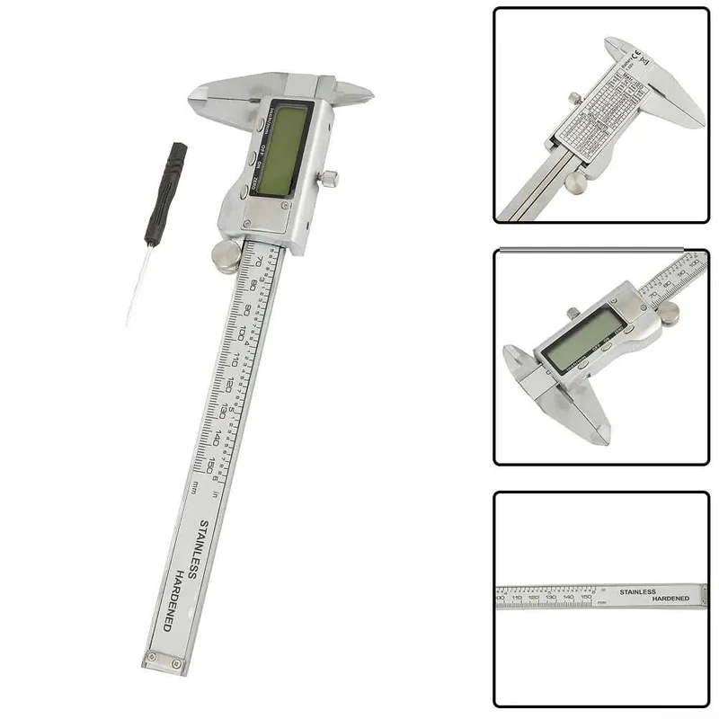 Precision Digital Vernier Caliper 150mm With Easy Metric And Inch Switch Perfect For Quick Diy Fixes And Delicate Jewelry Work Gotta Grab This Solid Measuring Device That Bangs On Accuracy Every Time