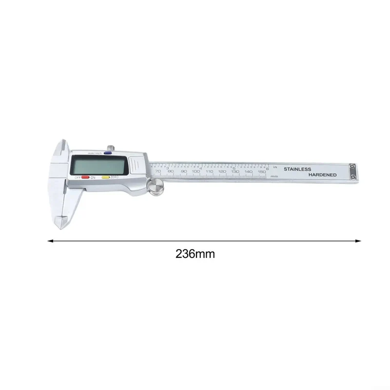 Hardened Stainless Steel Digital Caliper 0-150mm With Extra Large LCD Display And Killer Accuracy At 0.01mm Resolution Perfectly Suited For Serious Machinists Engineers And Detailed Fabrication Jobs