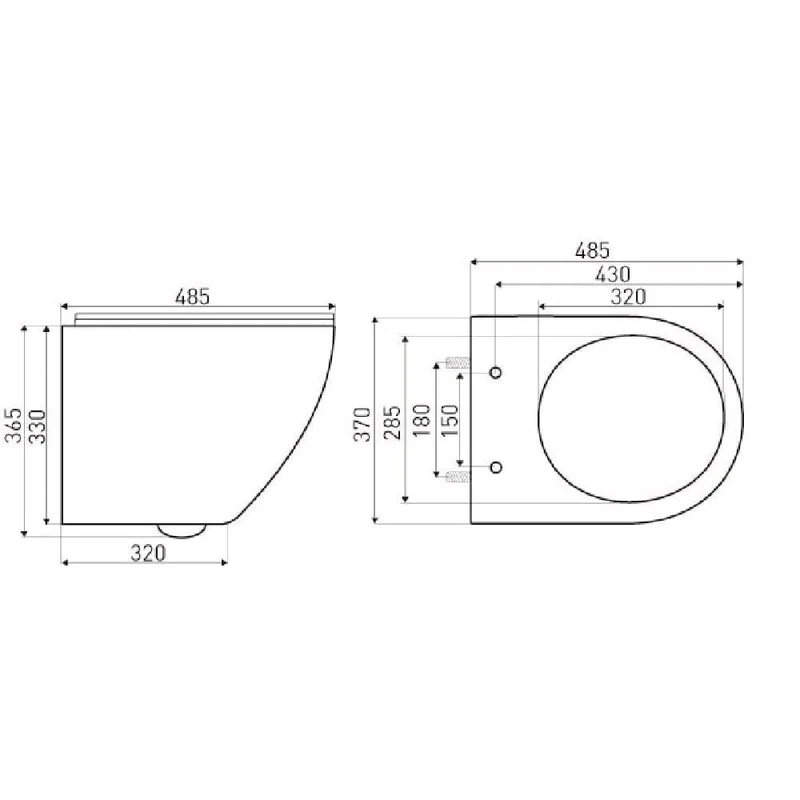 GEBERIT DUOFIX Komplett-Set Wand-WC DELOS schwarz, Vorwandelement und Betätigungsplatte