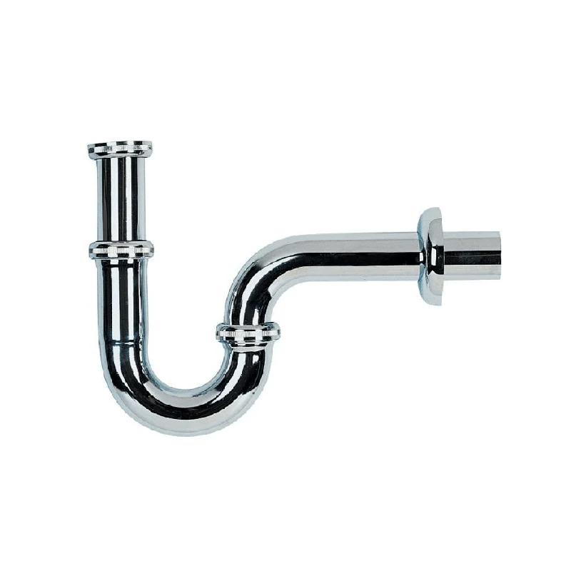 Siphon, verchromtes Messing, für Retro-Waschtische, ABBOTT