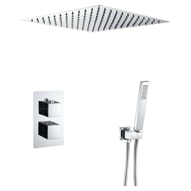 Unterputz-Thermostat-Regendusche TILSO, chrom