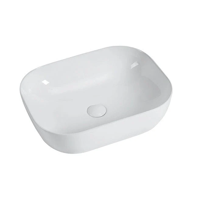Sonderangebot Aufsatzwaschbecken aus glasierter Keramik CUARTO 45,5x32,5 cm