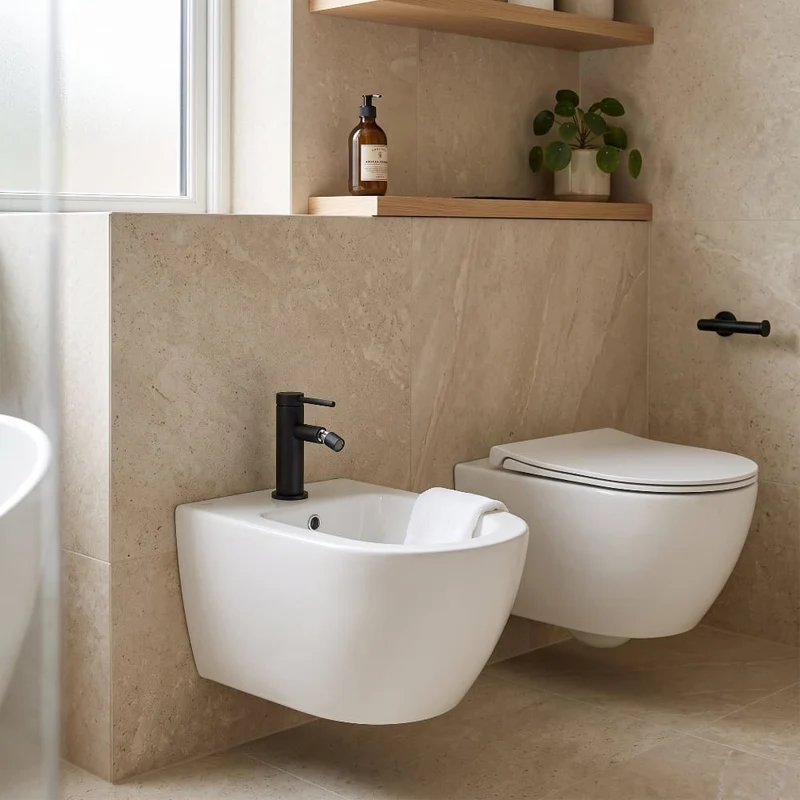 BUADES Einhebelmischer VETTÄ-Bidet in acht Farben