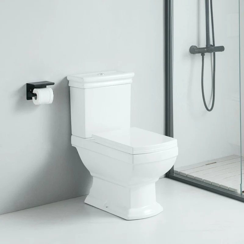 Klassisches Stand-WC, Keramik, MADRY mit Spühlkasten