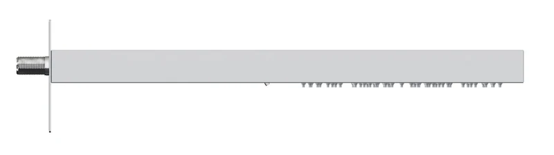 Vigour ShowerDesk mit Wasserfall V4, 500 x 260 mm, Inox poliert + schwarz matt, Art.Nr. V4DB50