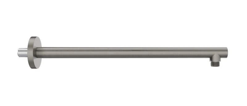 Vigour Brausearm Wand V4 mit Rosette 70 mm, 400 mm, rund + eckig, chrom, schwarz matt + steel line, Art.Nr. V42ARM40