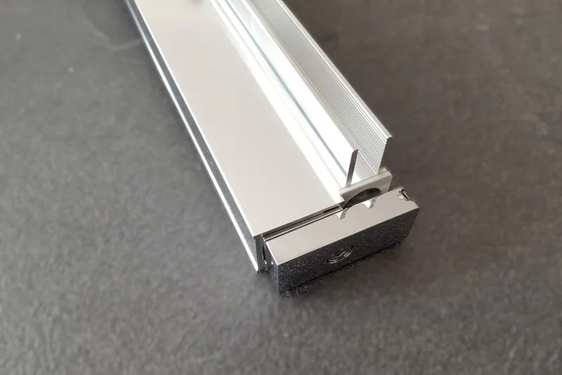 Drehbares Duschtürwandprofil für 8 mm Glas - Serie NLO60 - eckig - 1900 mm