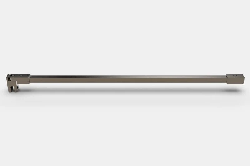 Stabistange – eckig Glas-Wand, kürzbar für Walk-in-Duschen, Art.Nr. 8793ZN