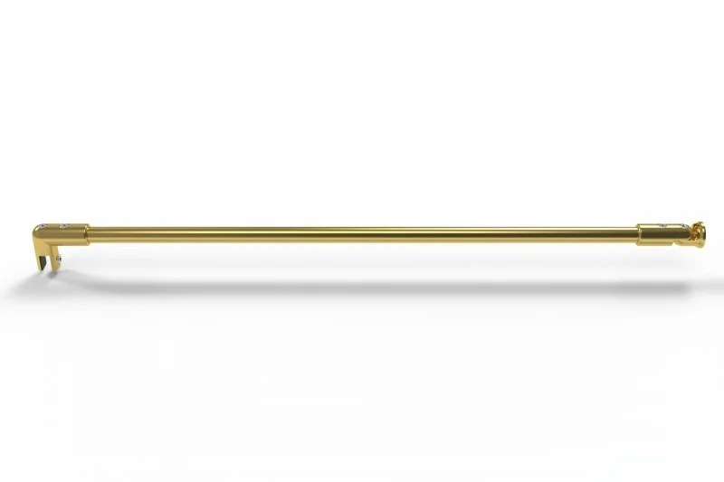 Stabistange rund Ø 16 mm, Set mit Wand- und Glashalter, für Glas-Wand, 1000 oder 1200 mm, 10 Oberflächen, Art.Nr. 8744ZN