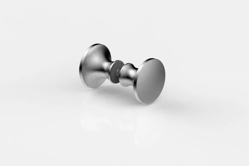 Knopfgriff – rund Ø 40 mm beidseitig, 6–13,52 mm Glas, 5 PVD-Farben, Art.Nr. 8236