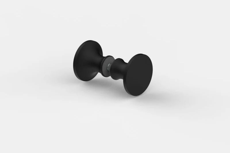 Knopfgriff – rund Ø 40 mm beidseitig, 6–13,52 mm Glas, 5 PVD-Farben, Art.Nr. 8236