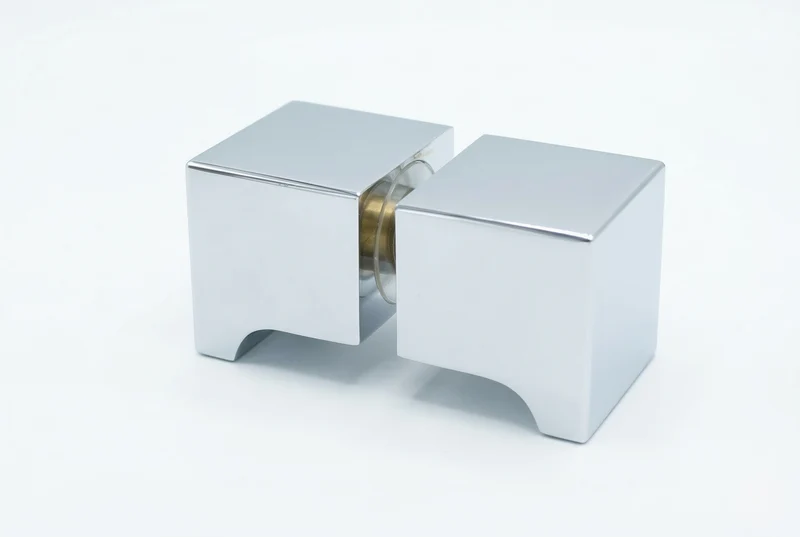 Dusch-Türgriff – eckig 32×32 mm Messing, 6–12 mm Glas, 11 Oberflächen, Art.Nr. SDK300