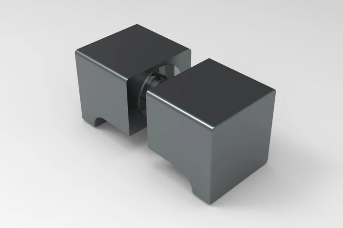 Dusch-Türgriff – eckig 32×32 mm Messing, 6–12 mm Glas, 11 Oberflächen, Art.Nr. SDK300